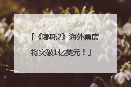 《哪吒2》海外票房将突破1亿美元！
