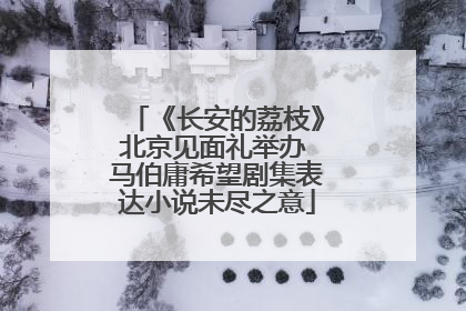 《长安的荔枝》北京见面礼举办 马伯庸希望剧集表达小说未尽之意