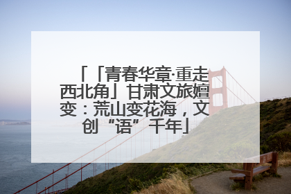 「青春华章·重走西北角」甘肃文旅嬗变：荒山变花海，文创“语”千年