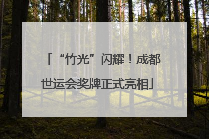 “竹光”闪耀！成都世运会奖牌正式亮相