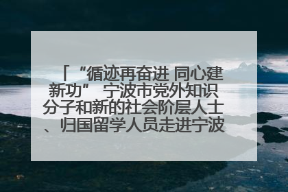 “循迹再奋进 同心建新功” 宁波市党外知识分子和新的社会阶层人士、归国留学人员走进宁波舟山港穿山港区