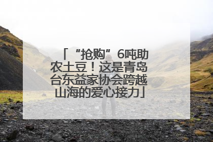 “抢购”6吨助农土豆！这是青岛台东益家协会跨越山海的爱心接力