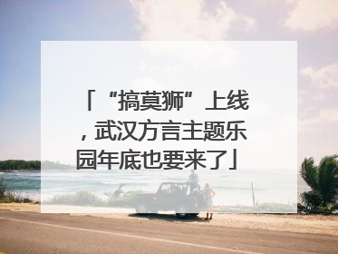 “搞莫狮”上线，武汉方言主题乐园年底也要来了