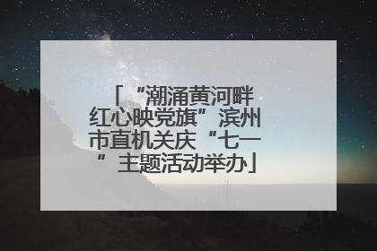 “潮涌黄河畔 红心映党旗”滨州市直机关庆“七一”主题活动举办