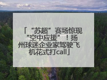 “苏超”赛场惊现 “空中应援”！扬州球迷企业家驾驶飞机花式打call
