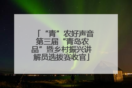 “青”农好声音 第三届“青岛农品”暨乡村振兴讲解员选拔赛收官