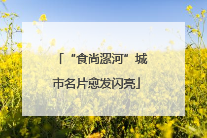 “食尚漯河”城市名片愈发闪亮