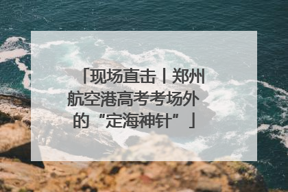 现场直击丨郑州航空港高考考场外的“定海神针”