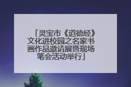 灵宝市《道德经》文化进校园之名家书画作品邀请展暨现场笔会活动举行