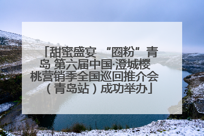 甜蜜盛宴 “圈粉”青岛 第六届中国·澄城樱桃营销季全国巡回推介会（青岛站）成功举办