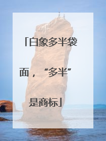 白象多半袋面，“多半”是商标