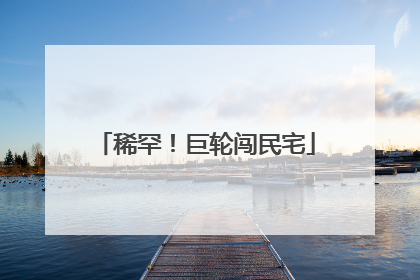 稀罕！巨轮闯民宅