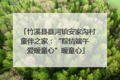竹溪县县河镇安家沟村童伴之家:“粽情端午 爱暖童心”暖童心