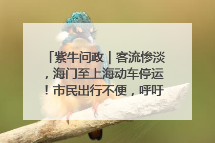 紫牛问政｜客流惨淡，海门至上海动车停运！市民出行不便，呼吁铁路部门恢复班次