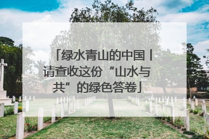 绿水青山的中国丨请查收这份“山水与共”的绿色答卷