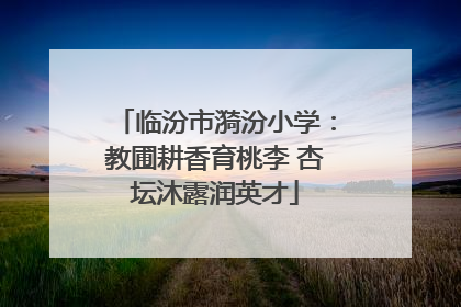 临汾市漪汾小学：教圃耕香育桃李 杏坛沐露润英才
