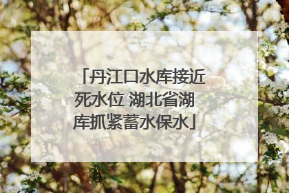 丹江口水库接近死水位 湖北省湖库抓紧蓄水保水