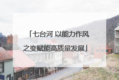 七台河 以能力作风之变赋能高质量发展