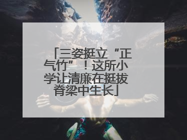 三姿挺立“正气竹”！这所小学让清廉在挺拔脊梁中生长
