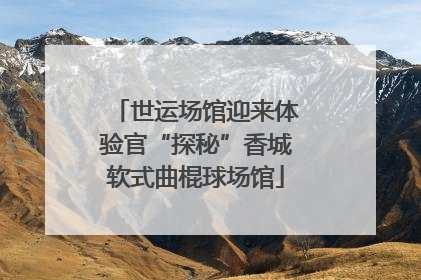 世运场馆迎来体验官“探秘”香城软式曲棍球场馆