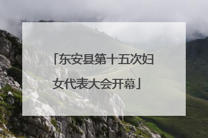 东安县第十五次妇女代表大会开幕