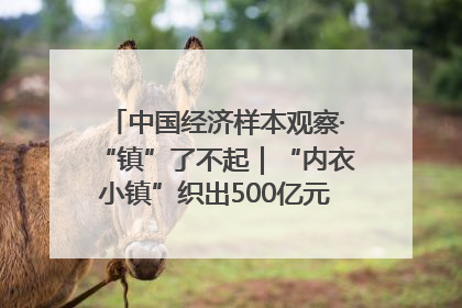 中国经济样本观察·“镇”了不起｜“内衣小镇”织出500亿元“里子产业”