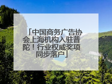 中国商务广告协会上海机构入驻普陀！行业权威奖项同步落户