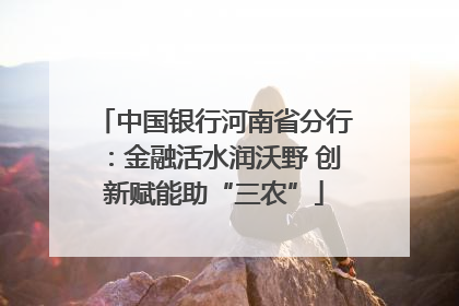 中国银行河南省分行：金融活水润沃野 创新赋能助“三农”