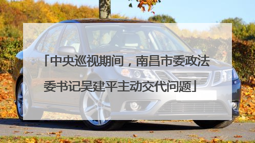 中央巡视期间，南昌市委政法委书记吴建平主动交代问题