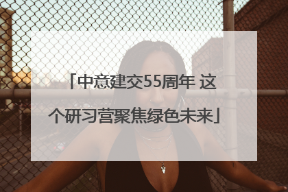 中意建交55周年 这个研习营聚焦绿色未来