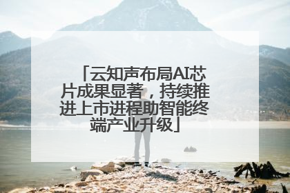 云知声布局AI芯片成果显著，持续推进上市进程助智能终端产业升级