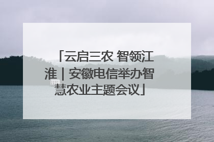 云启三农 智领江淮｜安徽电信举办智慧农业主题会议