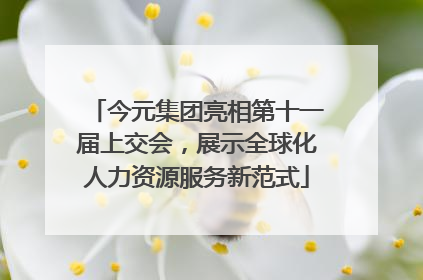 今元集团亮相第十一届上交会，展示全球化人力资源服务新范式