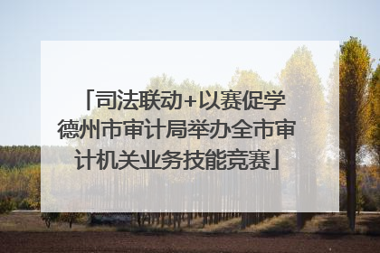 司法联动+以赛促学 德州市审计局举办全市审计机关业务技能竞赛