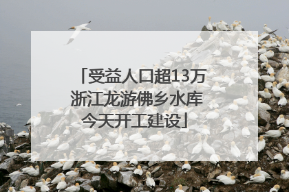 受益人口超13万 浙江龙游佛乡水库今天开工建设