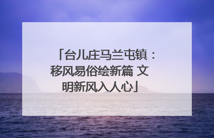 台儿庄马兰屯镇：移风易俗绘新篇 文明新风入人心