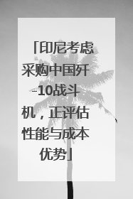 印尼考虑采购中国歼-10战斗机，正评估性能与成本优势