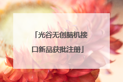 光谷无创脑机接口新品获批注册