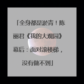 全身都是淤青！陈丽君《我的大观园》幕后：面对滚楼梯，没有做不到