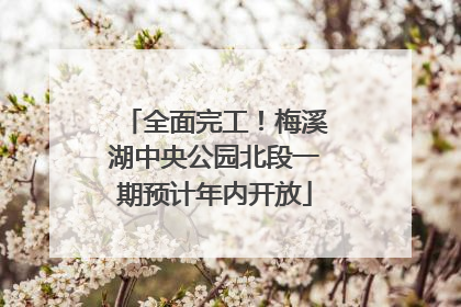 全面完工！梅溪湖中央公园北段一期预计年内开放