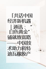 共话中国经济新机遇｜通讯：“白色黄金”铺就致富路——中国技术助力科特迪瓦橡胶产业增产增效