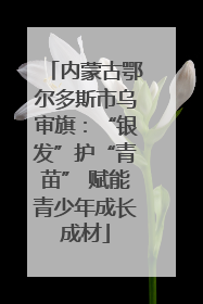 内蒙古鄂尔多斯市乌审旗：“银发”护“青苗” 赋能青少年成长成材
