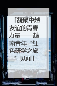 凝聚中越友谊的青春力量——越南青年“红色研学之旅”见闻