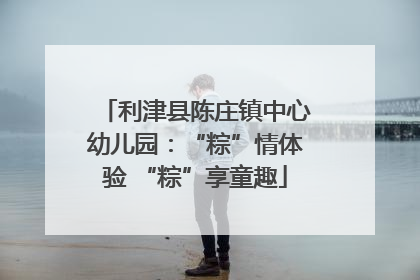 利津县陈庄镇中心幼儿园：“粽”情体验 “粽”享童趣