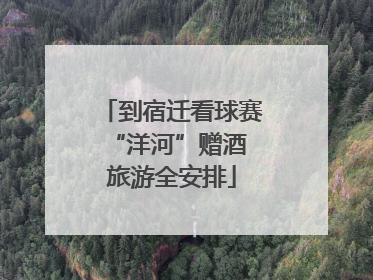 到宿迁看球赛 “洋河”赠酒旅游全安排