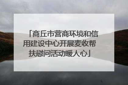 商丘市营商环境和信用建设中心开展麦收帮扶慰问活动暖人心