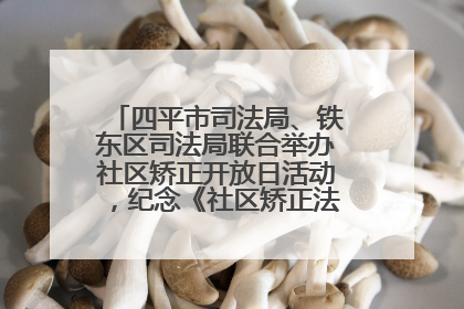 四平市司法局、铁东区司法局联合举办社区矫正开放日活动，纪念《社区矫正法》实施五周年