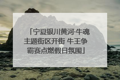 宁夏银川黄河·牛魂主题街区开街 牛王争霸赛点燃假日氛围