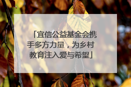 宜信公益基金会携手多方力量，为乡村教育注入爱与希望