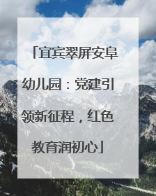 宜宾翠屏安阜幼儿园：党建引领新征程，红色教育润初心